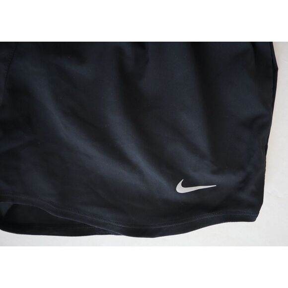 Nike DX6642-010 Women's Sz S Black Dri-FIT Ultra High-Waisted Brief-Lined Shorts - Picture 5 of 9